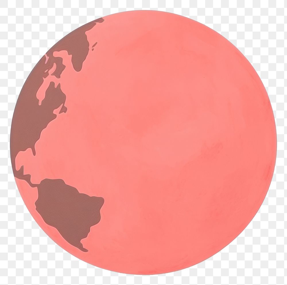 PNG Earth minimalist form sphere planet shape.