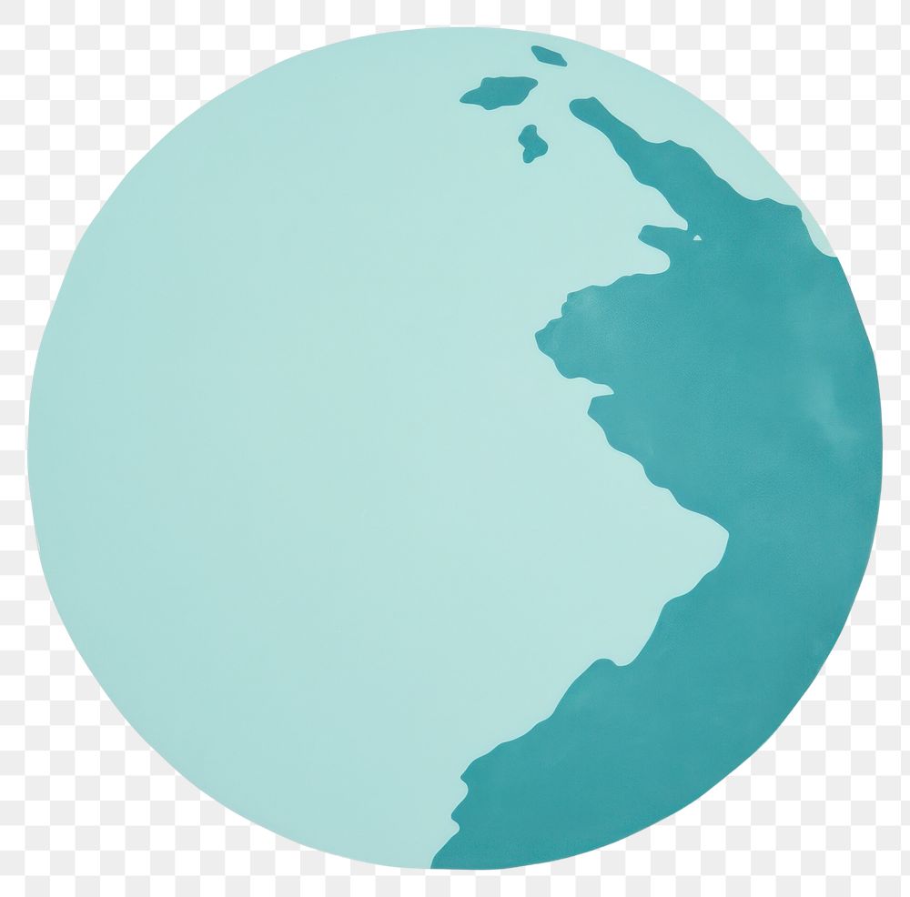 PNG Earth minimalist form planet shape space.