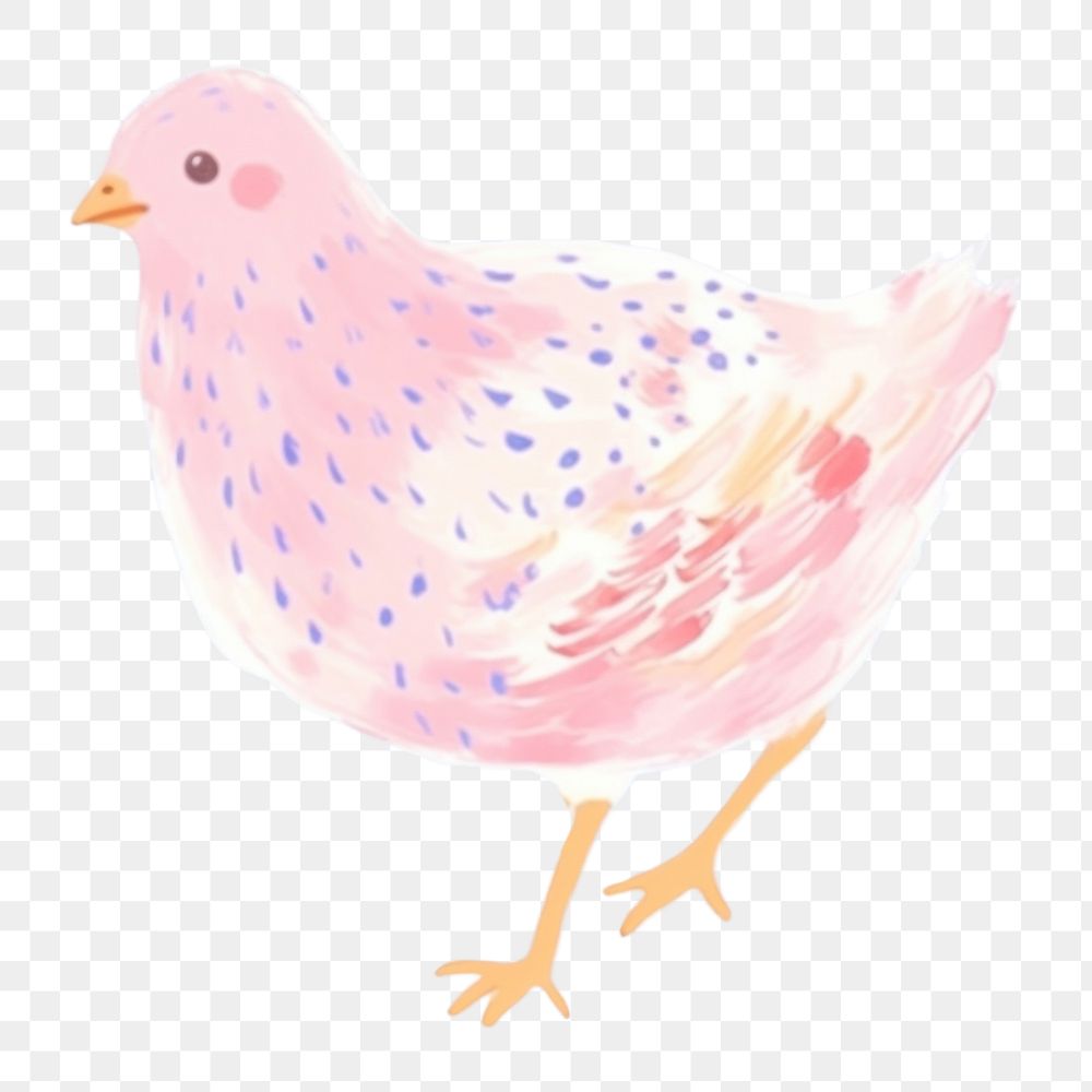 PNG  Chicken drawing animal bird. AI generated Image by rawpixel.