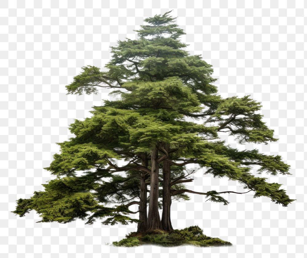 PNG  Cedars of god tree nature plant pine. AI generated Image by rawpixel.