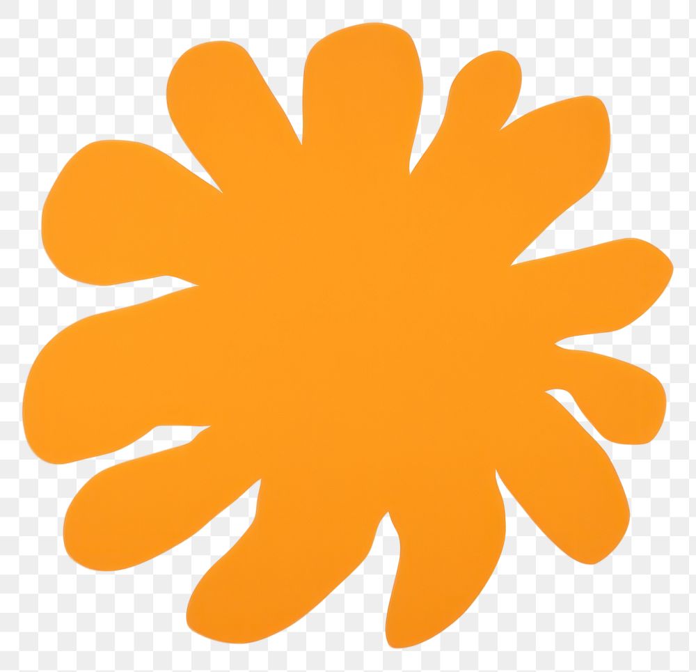 PNG Sun flower minimalist form shape logo creativity.
