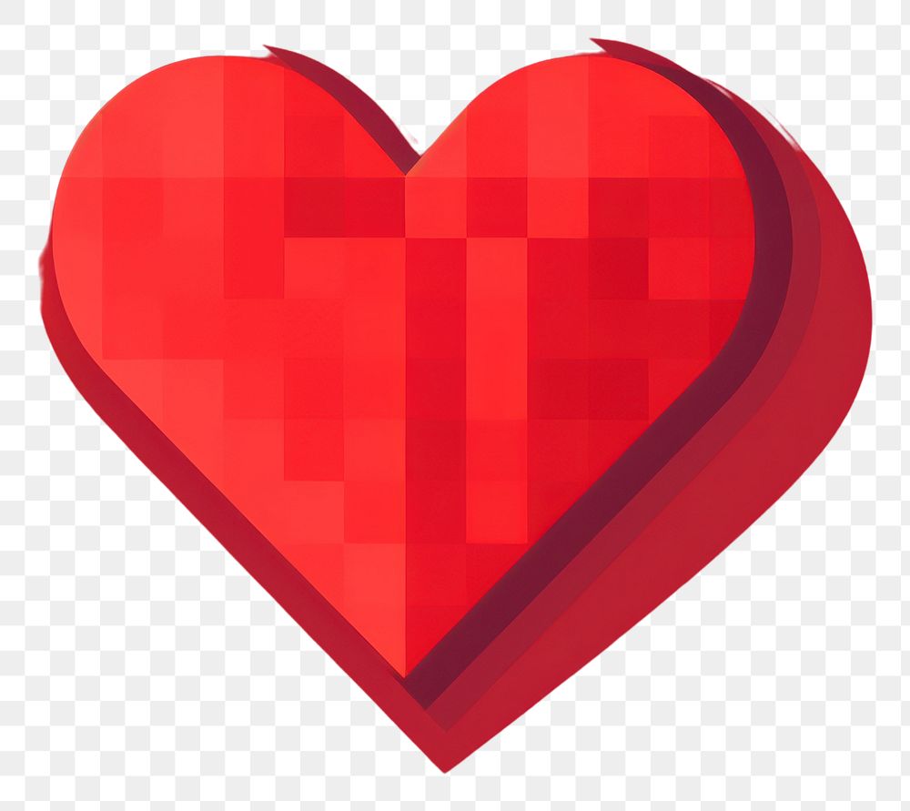 PNG Heart symbol shape red.