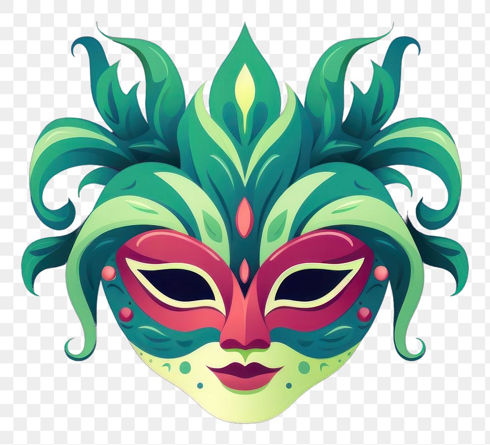 PNG Mardi gras mask carnival representation celebration.