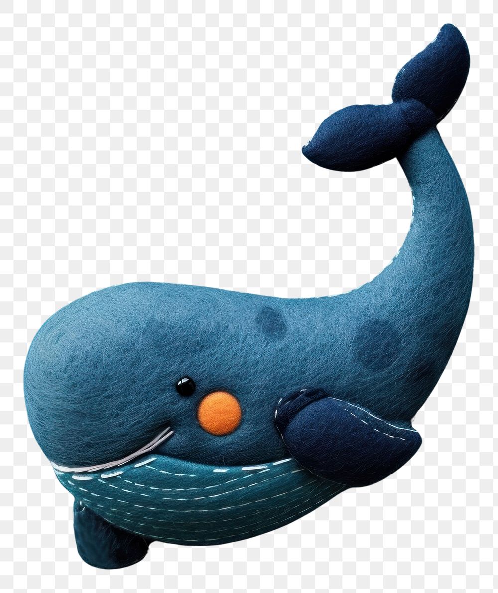 PNG Wallpaper of felt whale art cartoon animal.