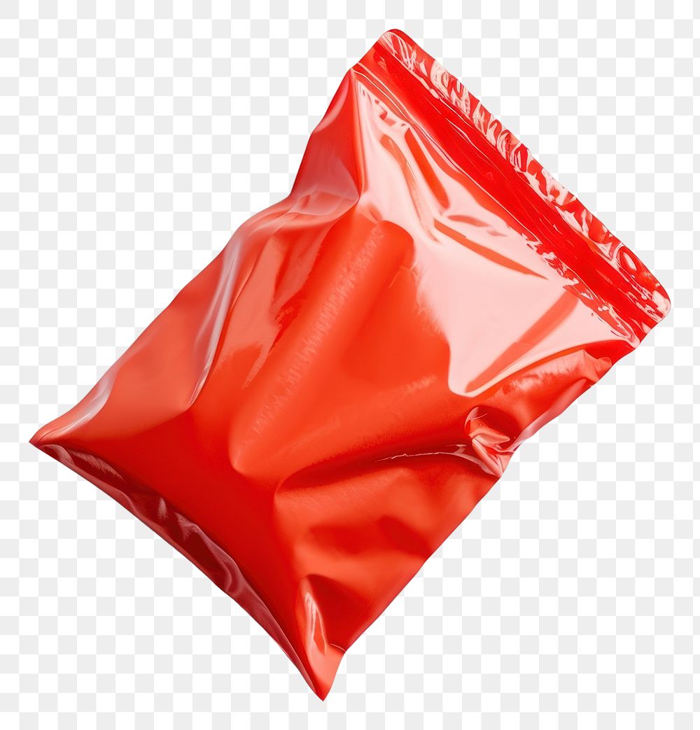 PNG  Snack bag white background crumpled ketchup.