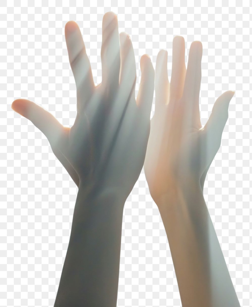 PNG Creative people hands high five finger adult togetherness.