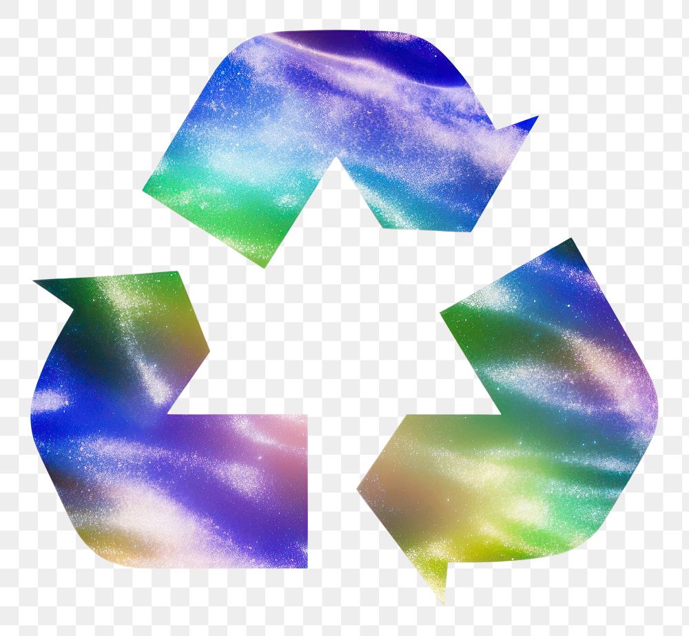 PNG  Holography recycle icon white background recycling science.