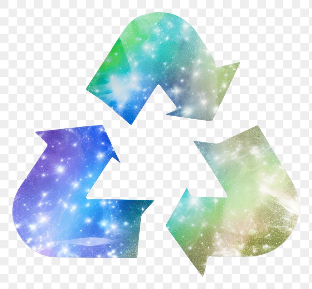 PNG  Holography recycle icon white background recycling outdoors.