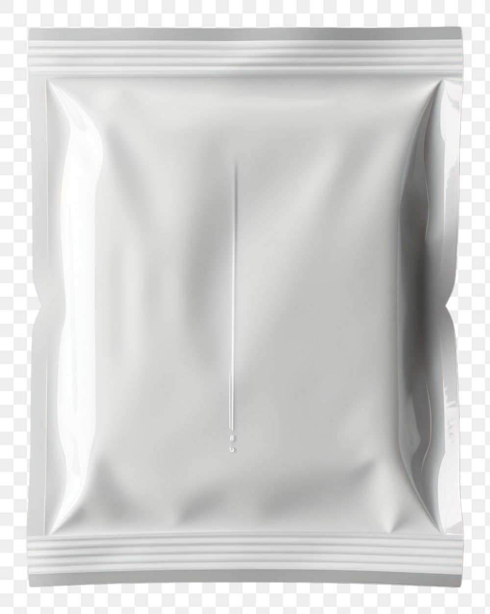 PNG  Plastic sachet mockup white monochrome aluminium.