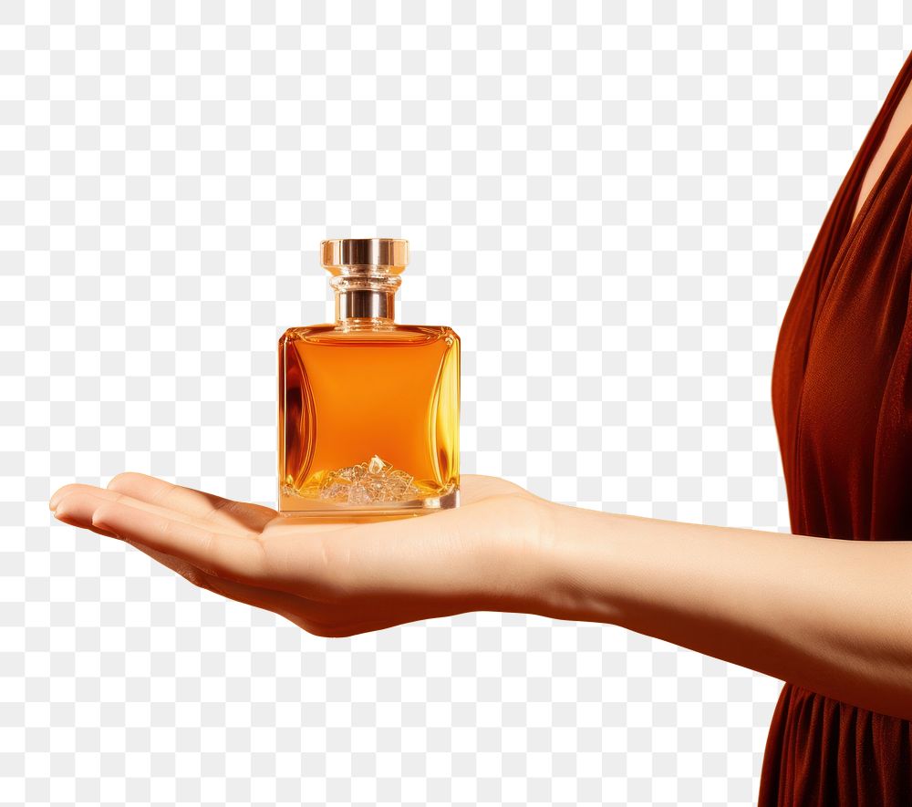 PNG Cosmetics perfume bottle hand.