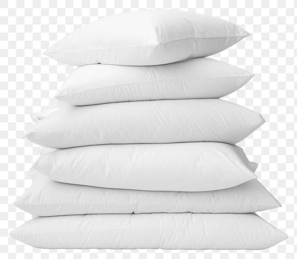 PNG Photo of pillow white cushion white background.