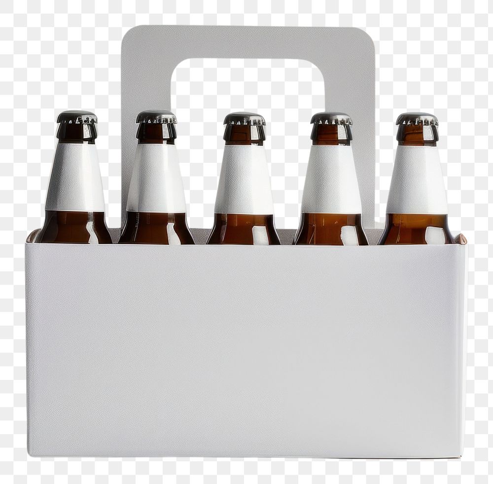 PNG  White 4 beer bottle container lighting.