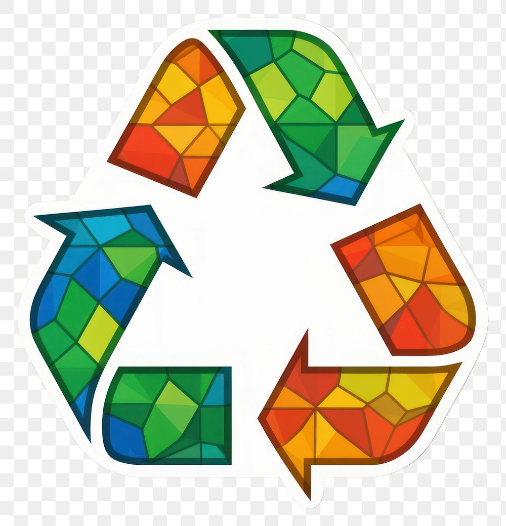 PNG  Recycle icon symbol art white background.