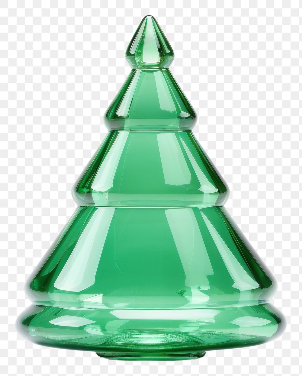 PNG Christmas tree icon glass white background celebration.