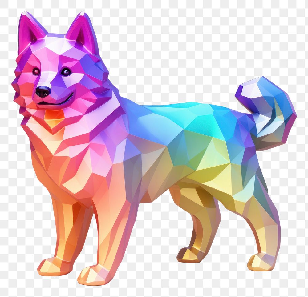 PNG Akita dog icon iridescent mammal animal pet.