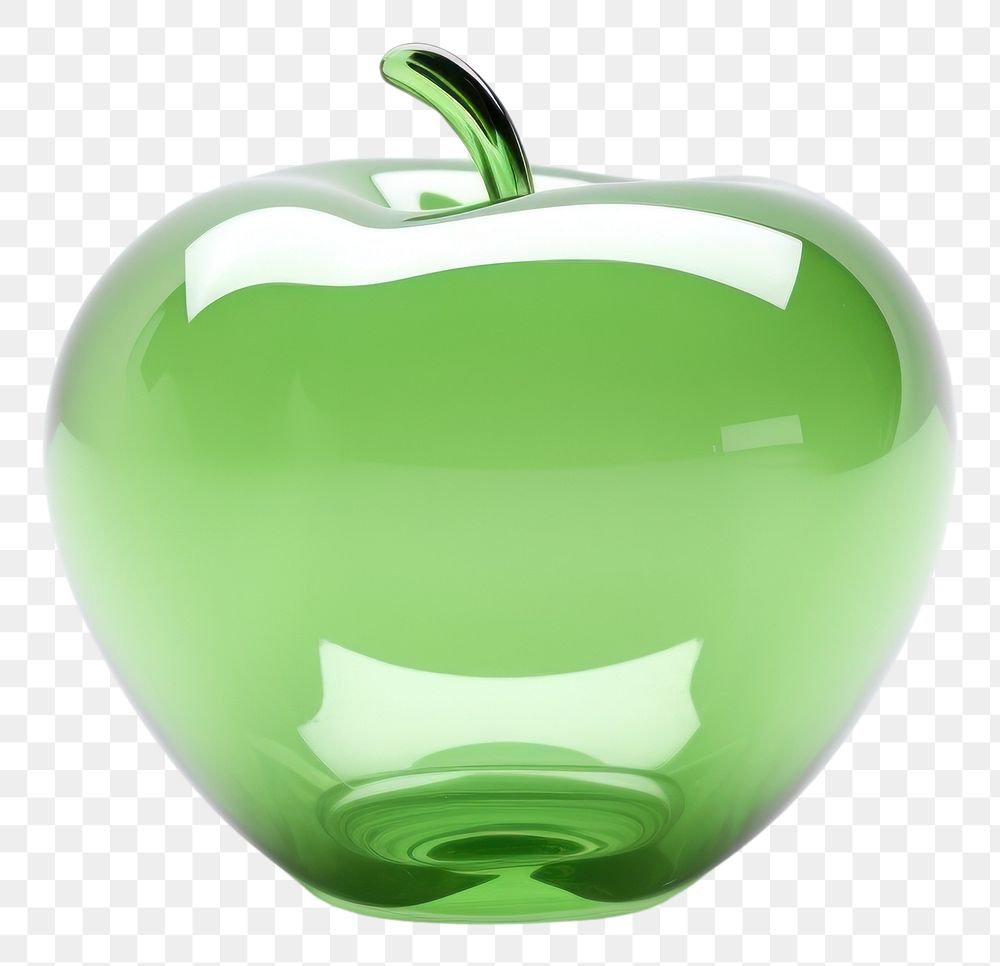 PNG Apple fruit green glass.