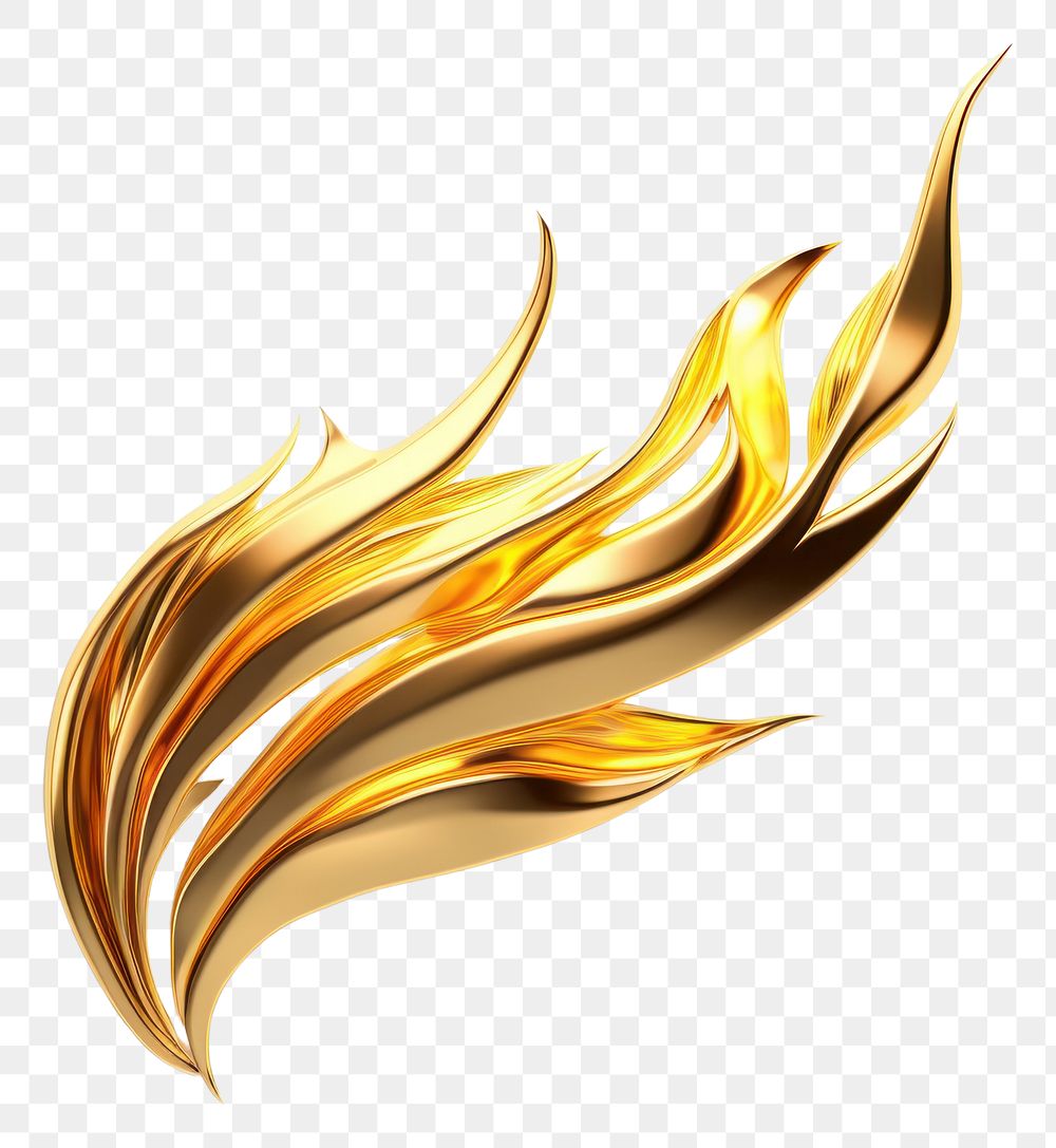 PNG Blaze fire gold jewelry shiny.