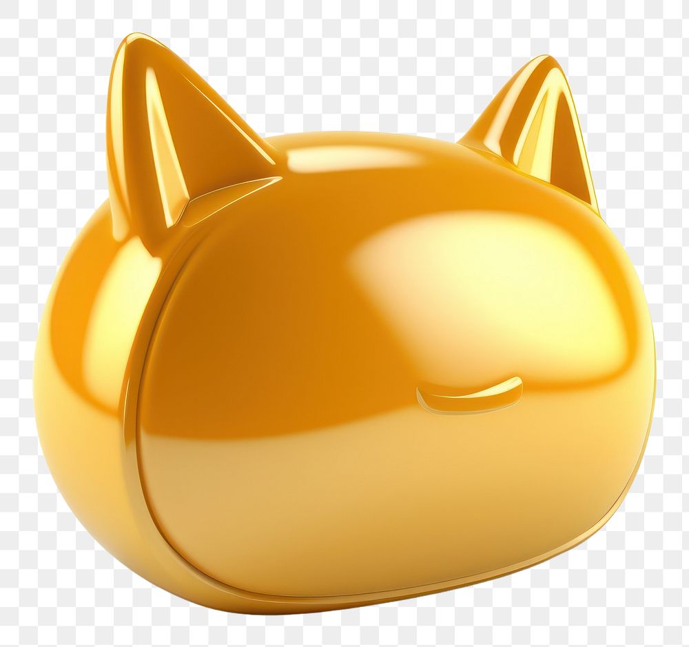 PNG Simple chat icon animal shiny gold.