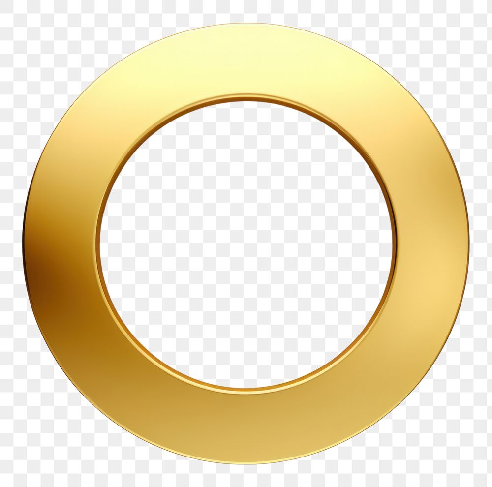 PNG Simple circle line icon gold white background simplicity.
