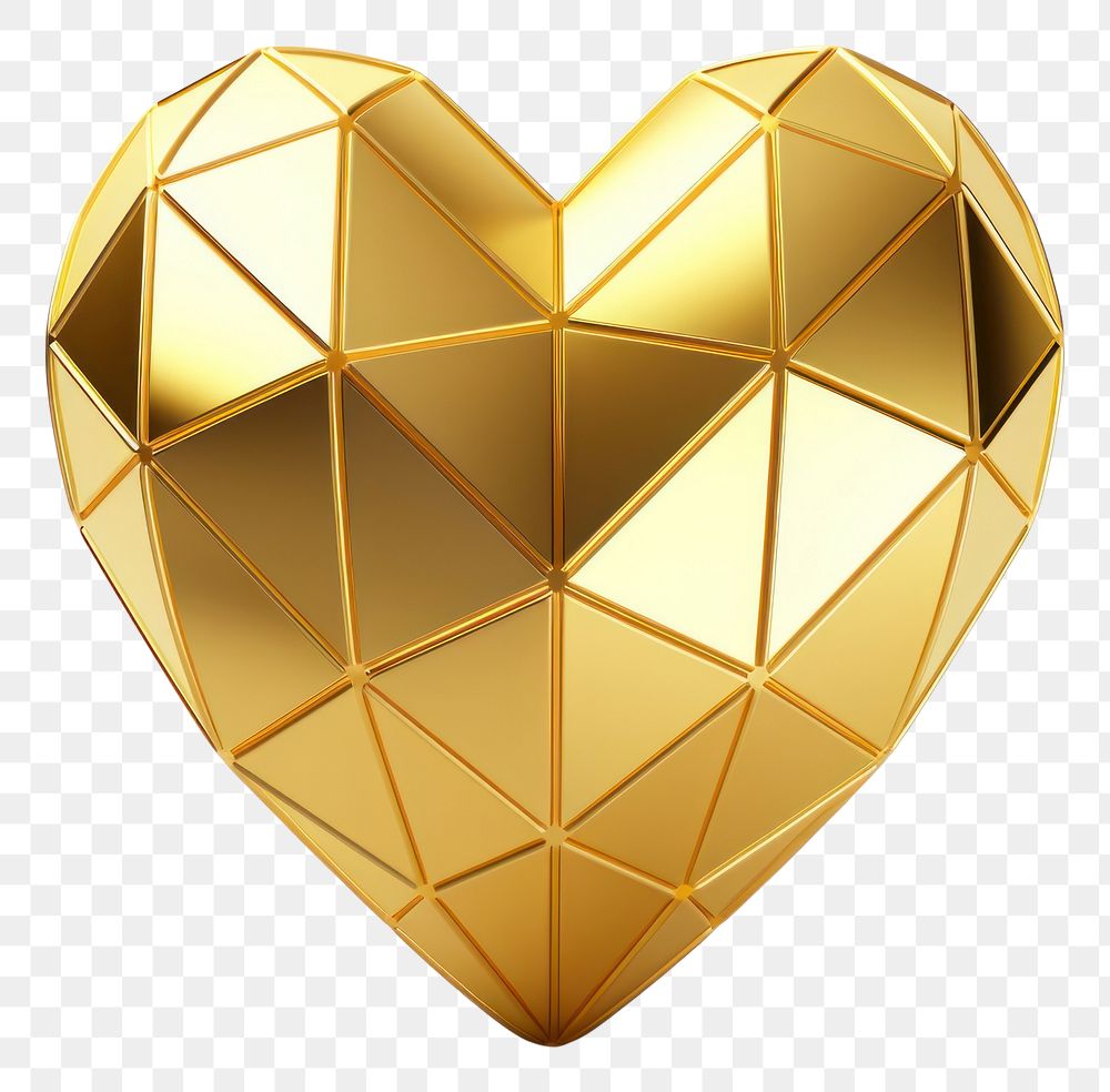 PNG Simple heart line icon gold jewelry shiny.