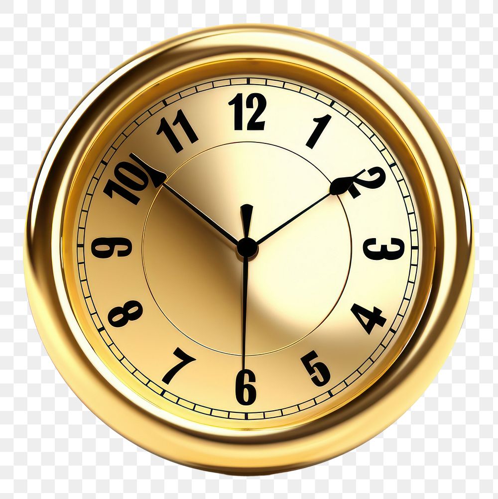PNG Simple vintag clock icon gold white background astronomy.