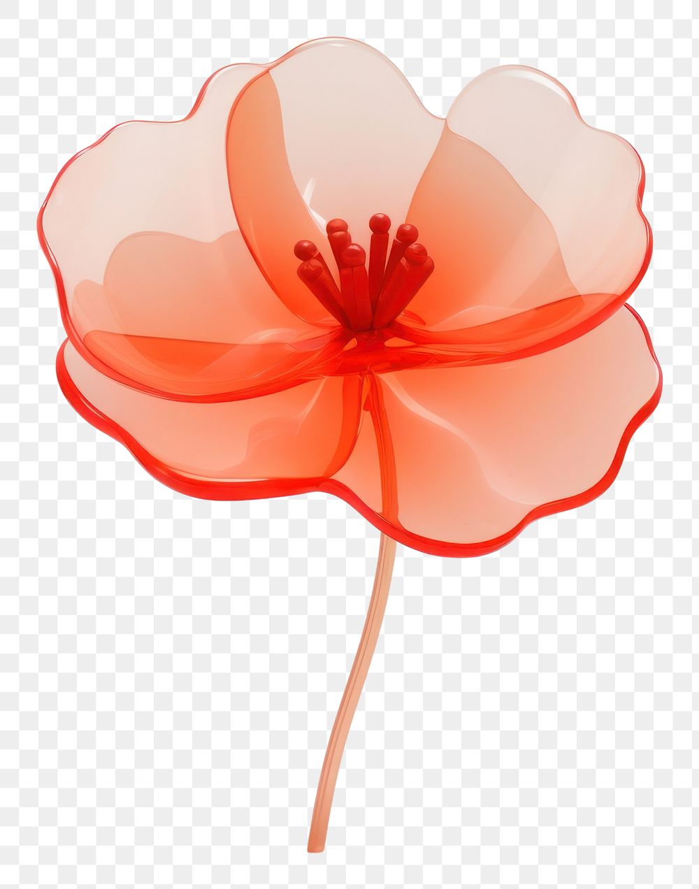 PNG Poppy icon flower petal plant.