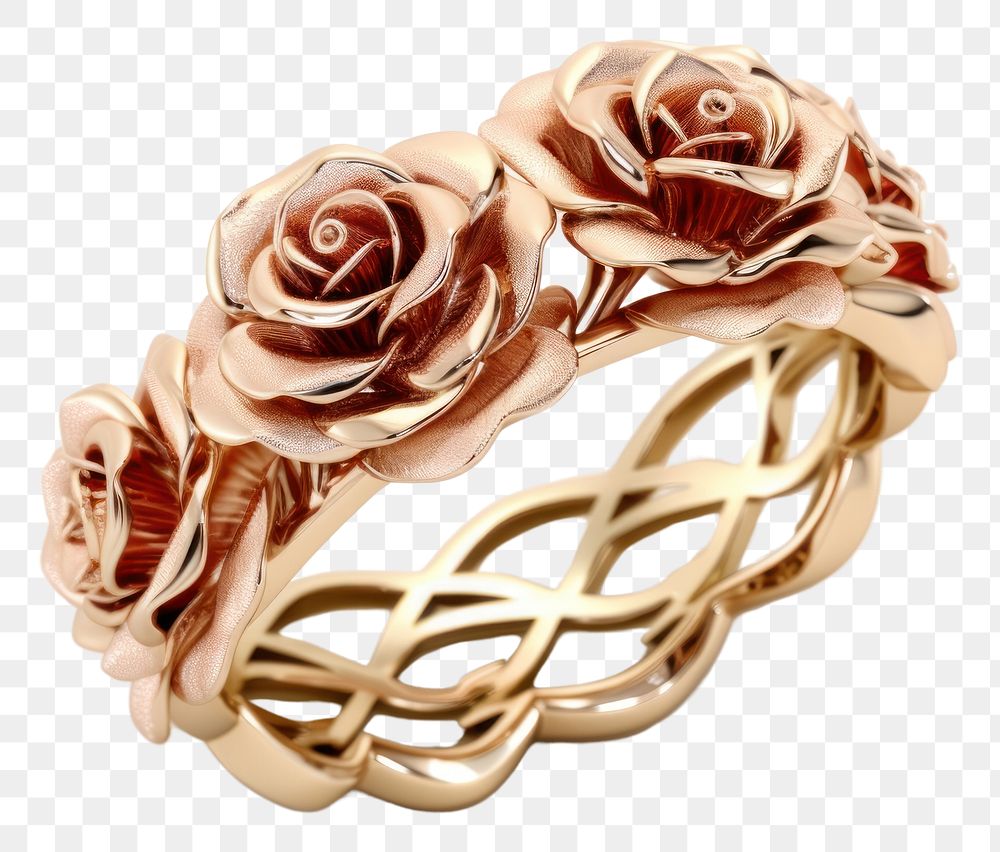 PNG Rose ring jewelry gold white background.