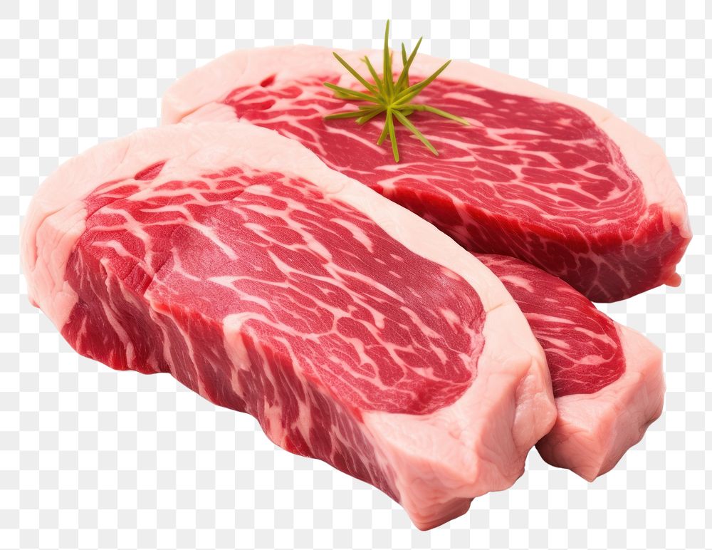 PNG Wagyu meat steak beef food.