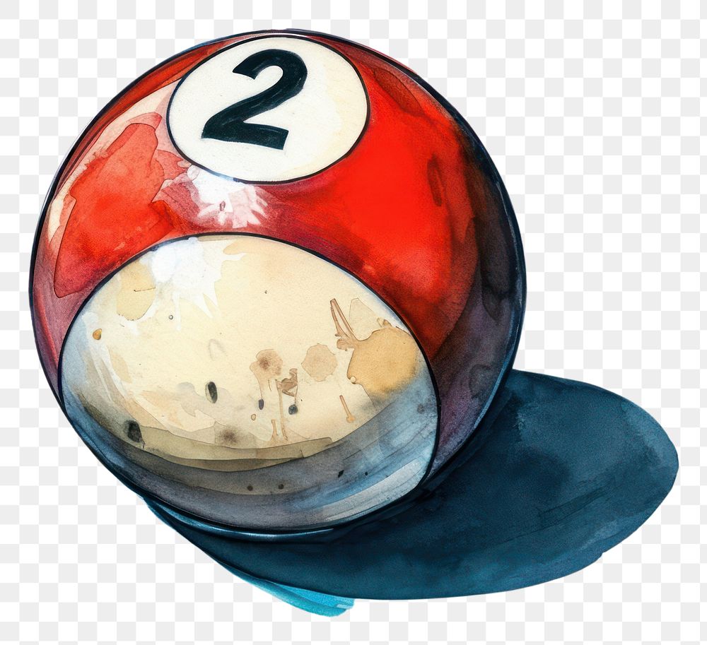 PNG Eight-ball billiards cartoon sphere.