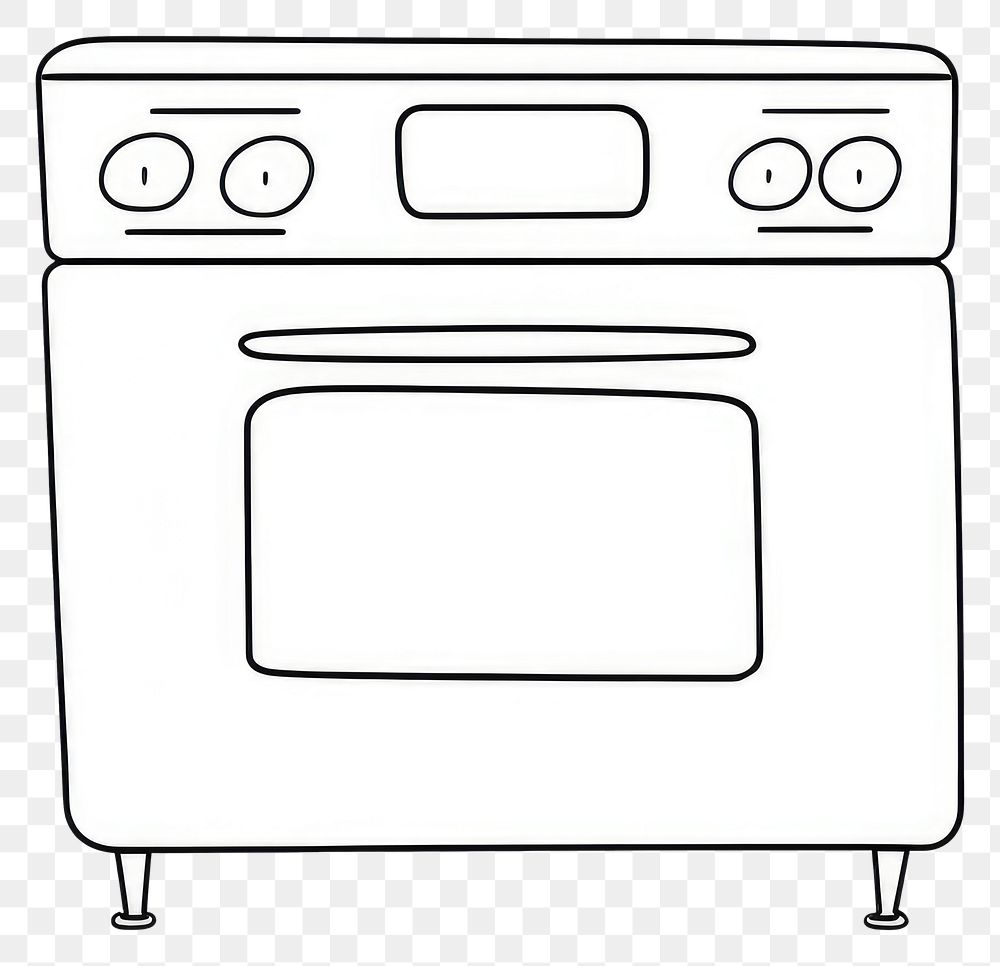 PNG Cooker appliance sketch stove.