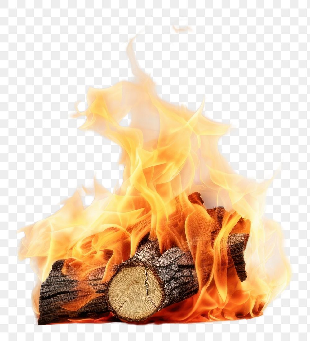 PNG Fireplace bonfire destruction firewood.