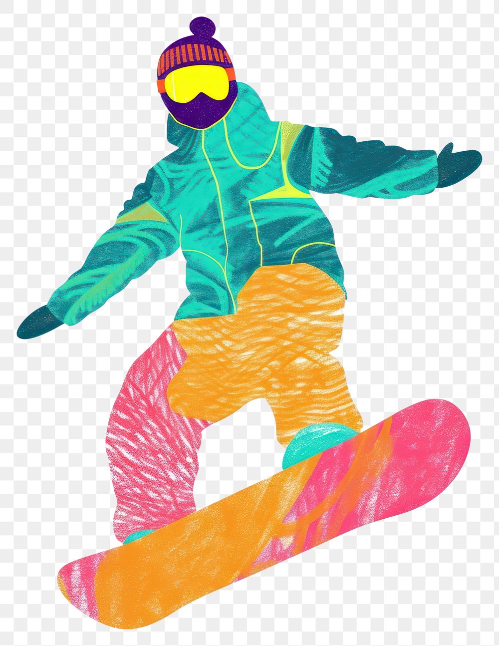 PNG Snowboarding adventure sports winter.