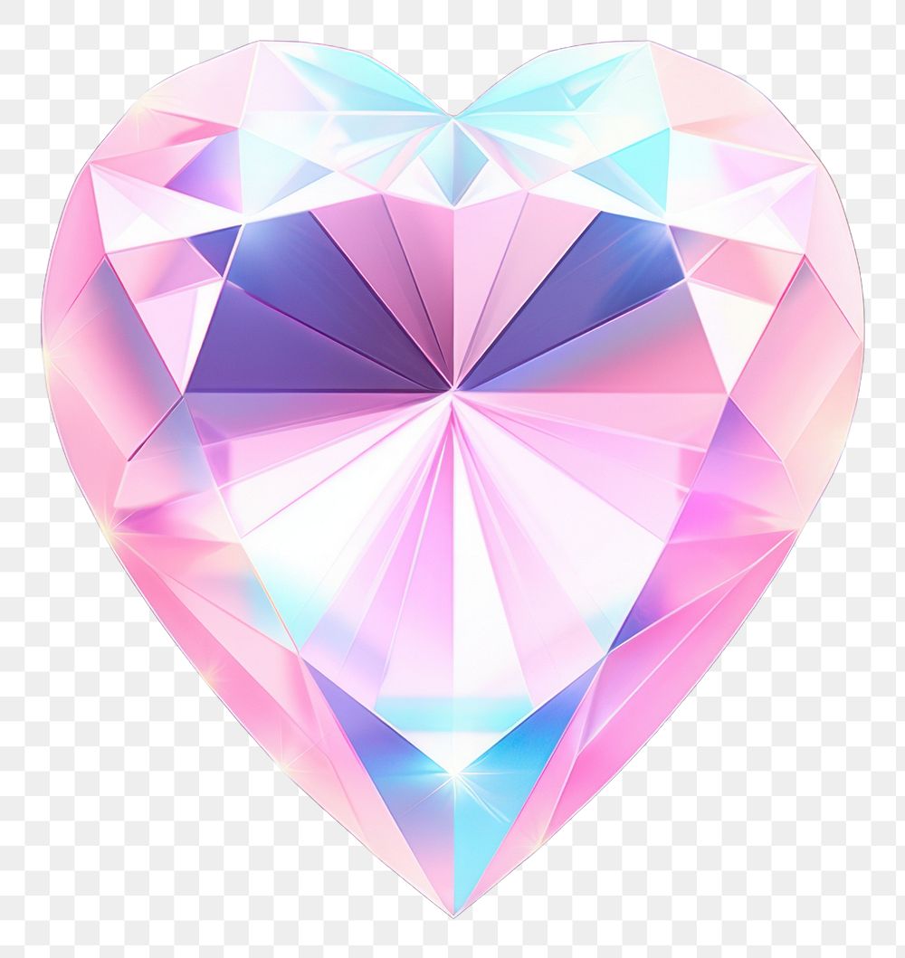 PNG Heart neon diamond gemstone jewelry illuminated.