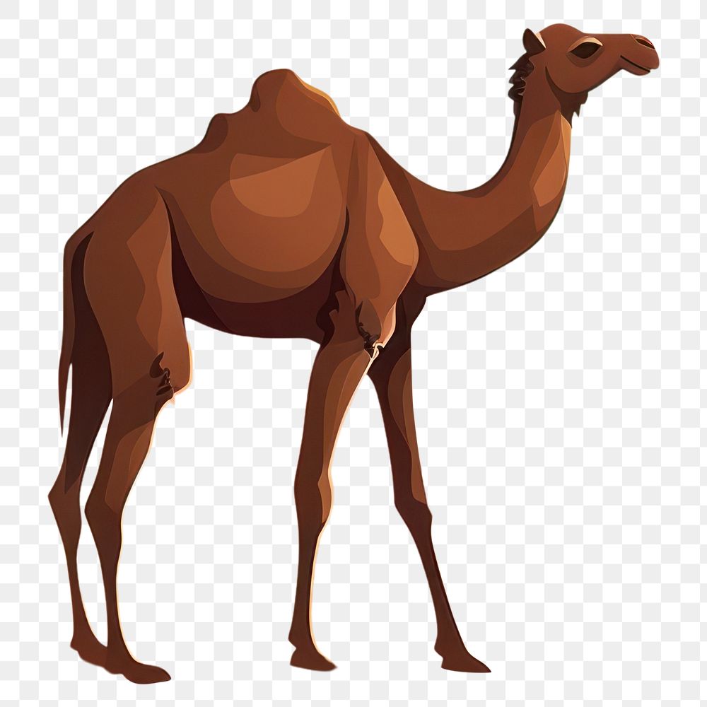 PNG Camel in desert landscape outdoors nature.