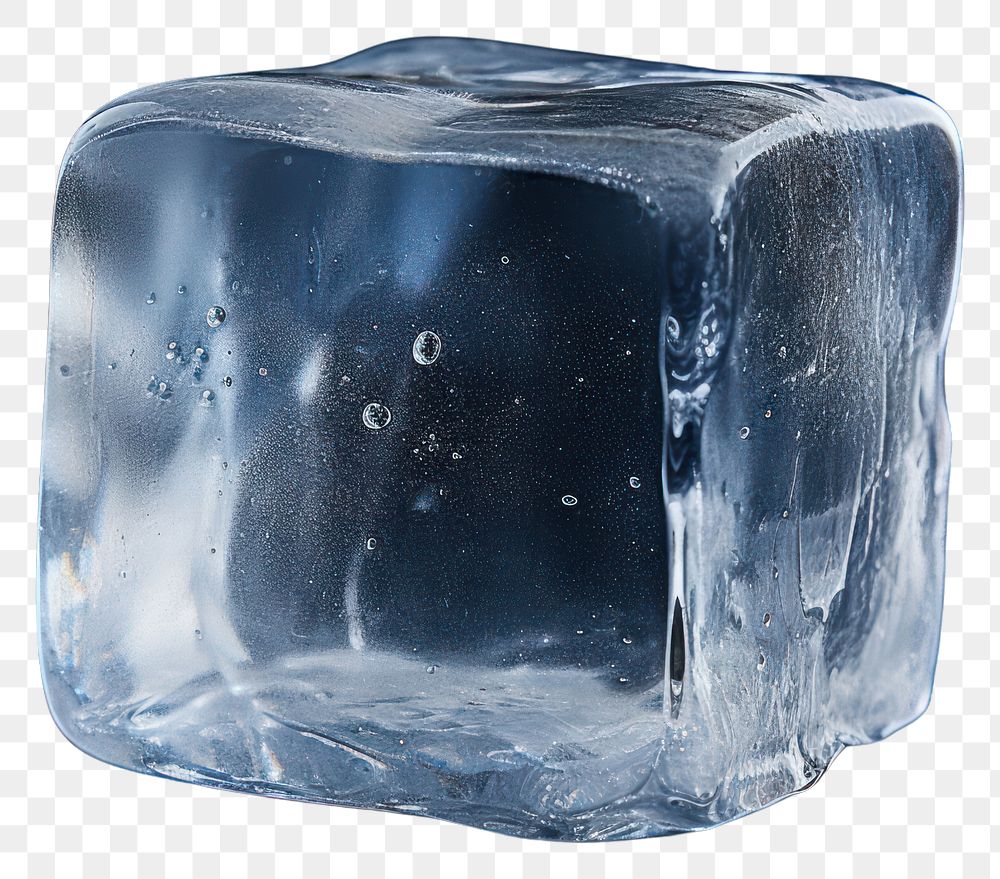 PNG  Ice cube crystal mineral darkness.