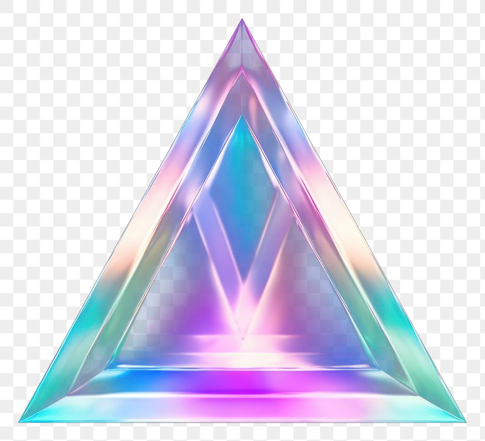 PNG Neon Triangle symbol triangle crystal neon.
