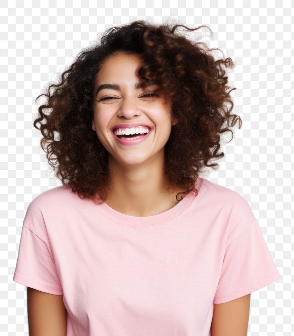 PNG Laughing t-shirt smile adult.