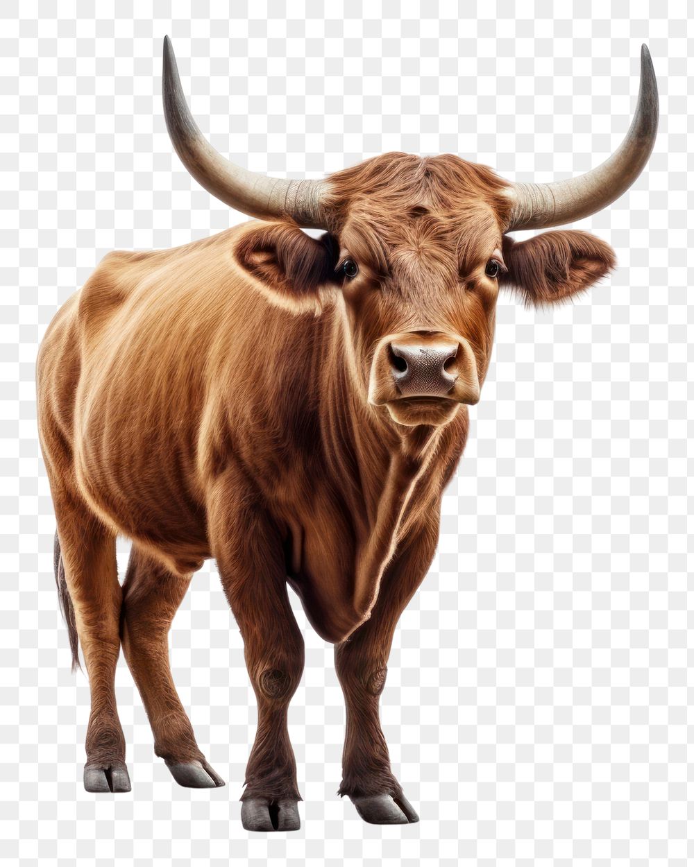 PNG Cute bull livestock cattle mammal.