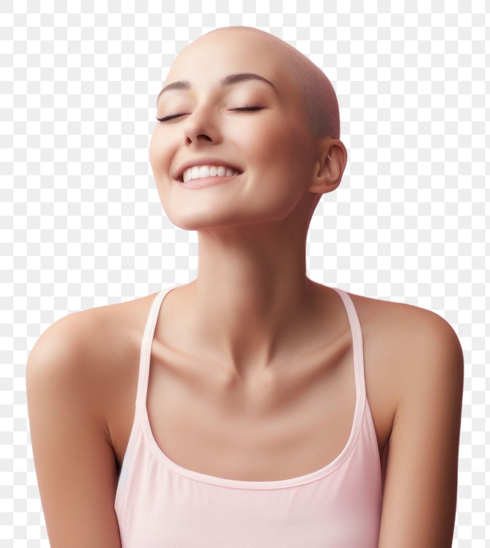 PNG  Happy woman adult cancer perfection relaxation happiness.