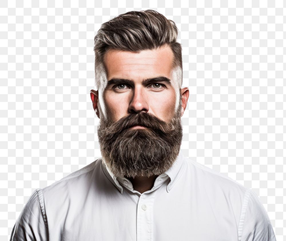 PNG  Barber portrait beard adult.