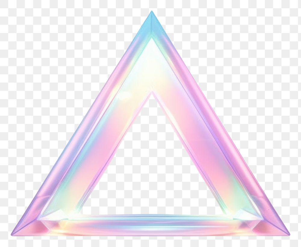 PNG Shape Triangle neon triangle illuminated abstract.