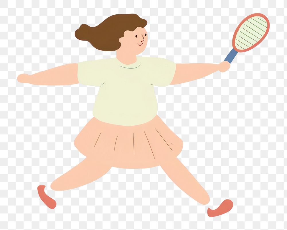 PNG Sports exercising badminton activity.
