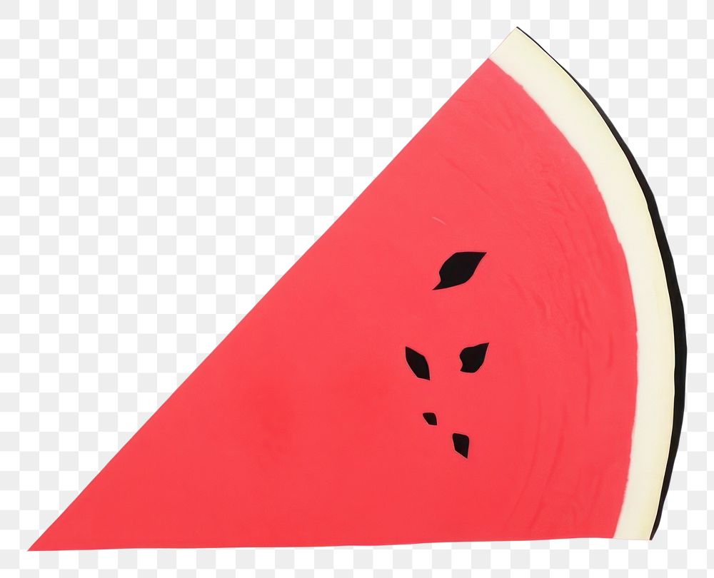 PNG Watermelon minimalist form shape food anthropomorphic.