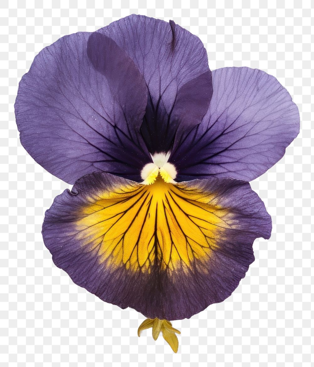 PNG  Real Pressed a Pansy flowers pansy petal plant.