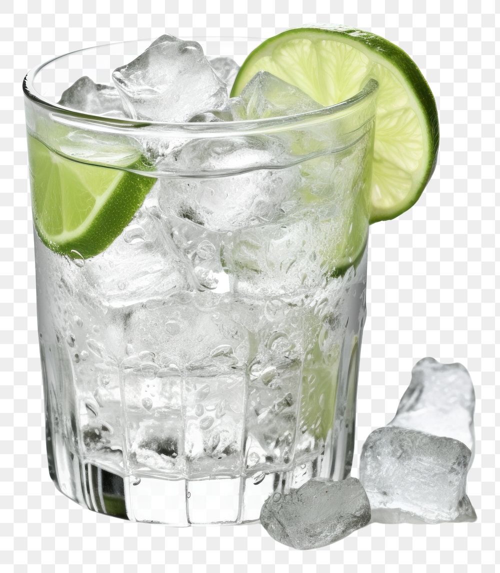 PNG Vodka lime ice cocktail.