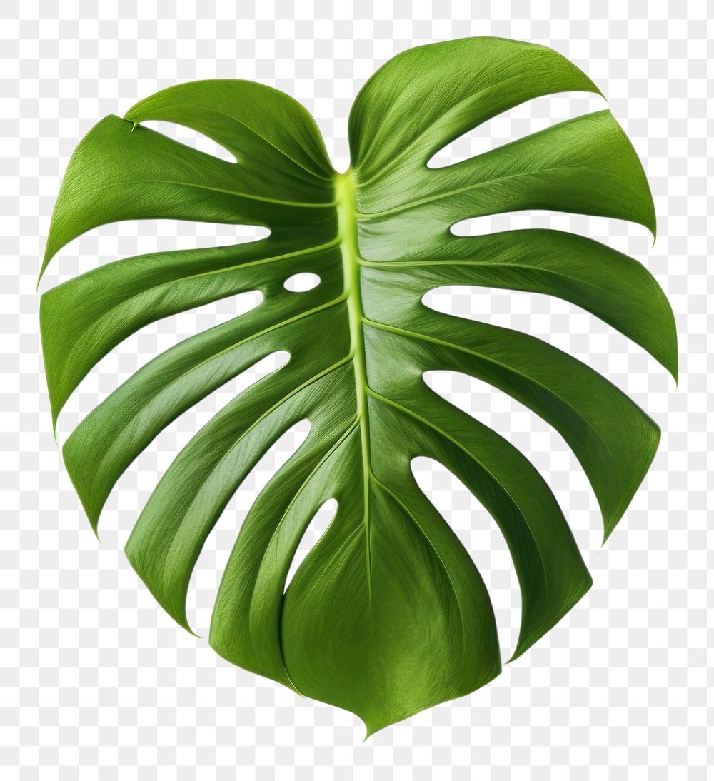PNG Tropical plant leaf white background. AI generated Image by rawpixel.