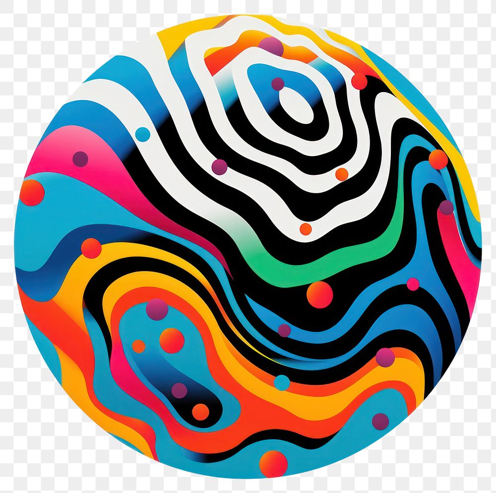 PNG A ball art creativity lollipop. AI generated Image by rawpixel.