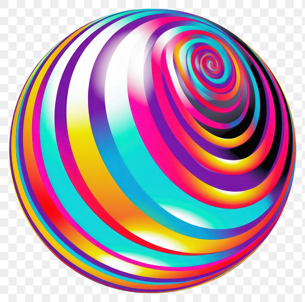 PNG A ball sphere spiral creativity. AI generated Image by rawpixel.