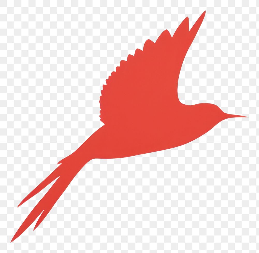 PNG Bird minimalist form animal flying beak.