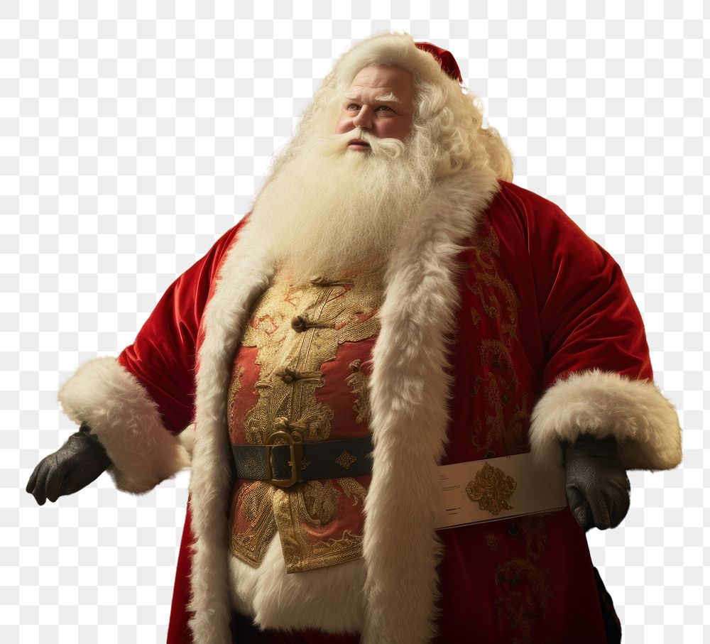 PNG Santa christmas adult beard. 